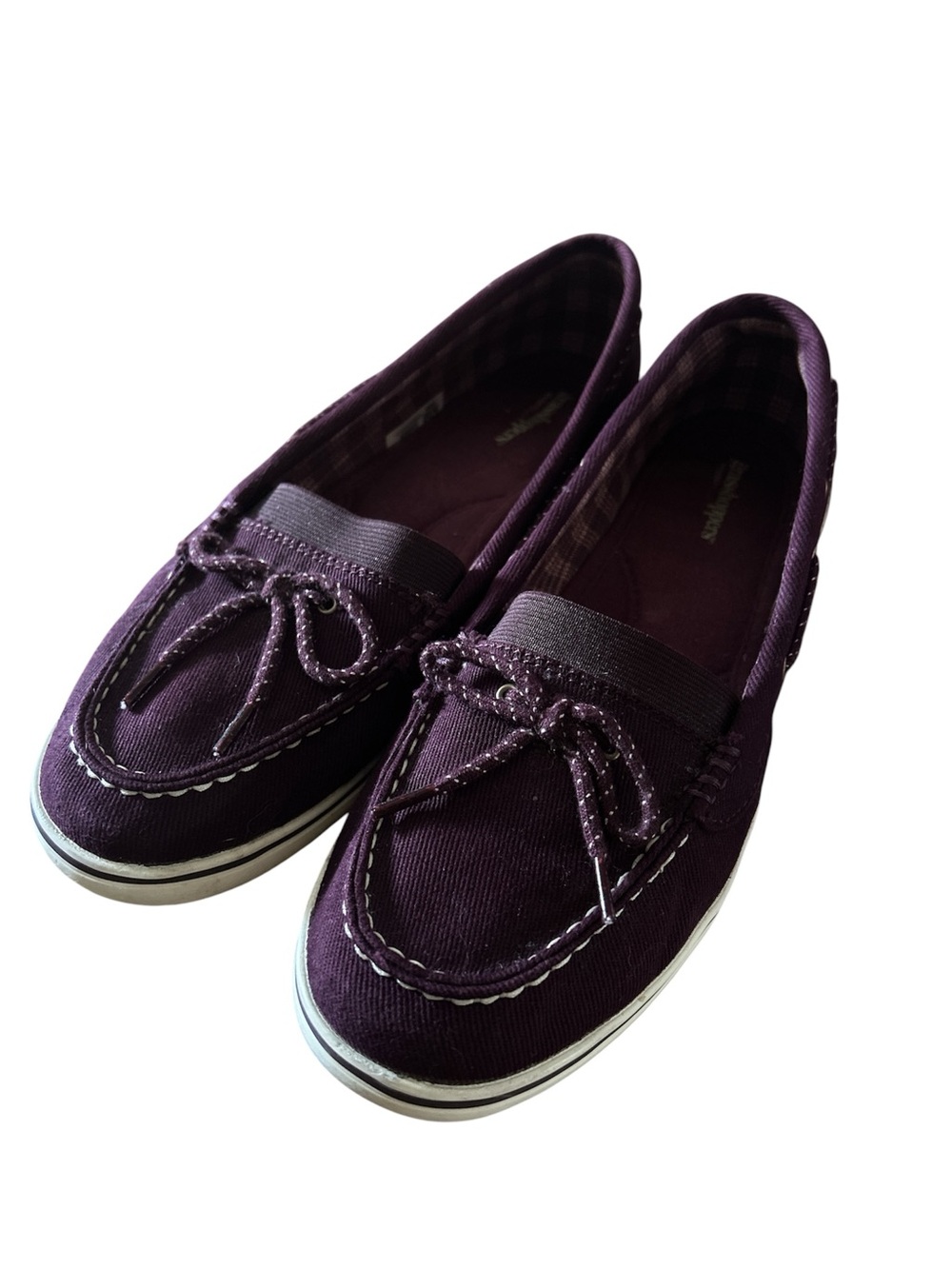 Keds Grasshoppers Purple Canvas Moccasin Boat Shoe